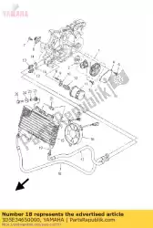 slang, olie 2 van Yamaha, met onderdeel nummer 3D5E34650000, bestel je hier online: