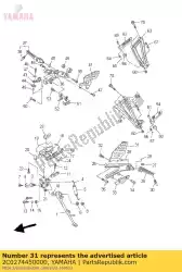 Ici, vous pouvez commander le plaque 1 auprès de Yamaha , avec le numéro de pièce 2C0274450000: