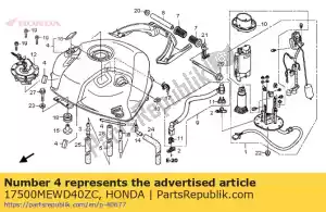 Honda 17500MEWD40ZC juego de tanque, combustible * nh138 * - Lado inferior
