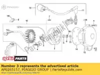 AP0265157, Piaggio Group, Ramal pegar aprilia  classic classic 610 etx mx rotax 122 rs rx rx sx 125 1994 1995 1996 1997 1998 1999 2000 2001 2002 2003 2004 2005 2006 2007 2008 2009 2010, Novo