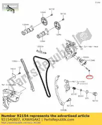 bout, met flens, 6x35 er650ecf van Kawasaki, met onderdeel nummer 921540807, bestel je hier online: