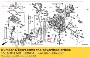 honda 16016KSE601 conjunto de parafusos - Lado inferior