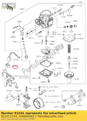 Qui puoi ordinare ammortizzatore da Kawasaki , con numero parte 921611544: