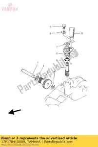 yamaha 17F178410000 gear, driven - Bottom side