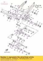 1C6F21100035, Yamaha, achterarm comp. sl fr dpbse yamaha  230 2017, Nieuw