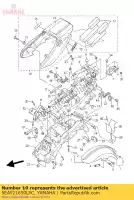 5EAY21650LPC, Yamaha, couvercle, garde-boue arrière yamaha xjr 1300, Nouveau