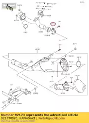 Tutaj możesz zamówić zacisk klx450acf od Kawasaki , z numerem części 921730995: