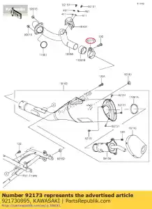 kawasaki 921730995 morsetto klx450acf - Il fondo