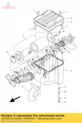 Ici, vous pouvez commander le boîtier, filtre à air 1 auprès de Yamaha , avec le numéro de pièce 1SCE44110000: