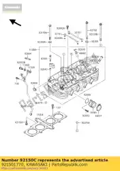 Tutaj możesz zamówić ? Ruba zr1100-a2 od Kawasaki , z numerem części 921501770: