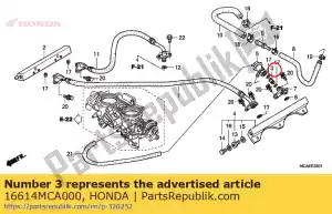 Honda 16614MCA000 junta, reta - Lado inferior