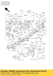 pijp-injectie van Kawasaki, met onderdeel nummer 490561054, bestel je hier online: