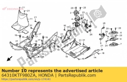 Hier finden Sie die schritt, boden * nh1 * von Honda. Mit der Teilenummer 64310KTF980ZA online bestellen:
