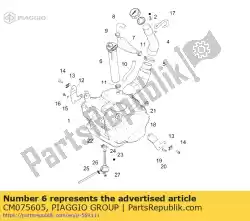Ici, vous pouvez commander le jauge de niveau auprès de Piaggio Group , avec le numéro de pièce CM075605: