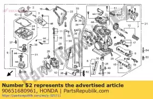 Honda 90651680961 suporte, cabo - Lado inferior