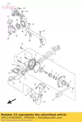 Qui puoi ordinare staffa 1 da Yamaha , con numero parte 1MC1244E0000: