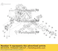B019354, Piaggio Group, wydech kpl. biegun     , Nowy