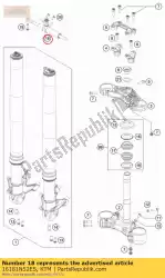 Qui puoi ordinare ammortizzatore di sterzo cpl. Corsa 75 da KTM , con numero parte 16181N52ES: