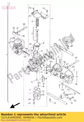 Here you can order the carburetor assy from Yamaha, with part number 51J141000000: