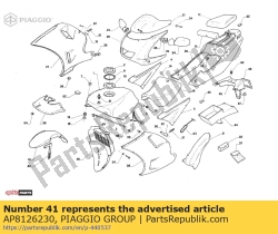 Aprilia AP8126230, Guardabarros delantero, OEM: Aprilia AP8126230