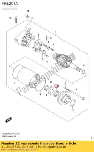 Suzuki 3115305530 seal,oil - Bottom side