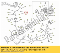 Aprilia 864454, Flansch d8 d8, OEM: Aprilia 864454