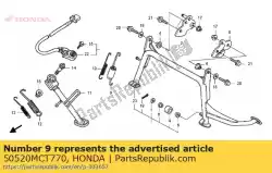 spring assy., hoofdtribune van Honda, met onderdeel nummer 50520MCT770, bestel je hier online: