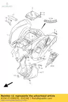 6334121G00291, Suzuki, parafango, footr suzuki lt z250 quadsport z250z 250 , Nuovo