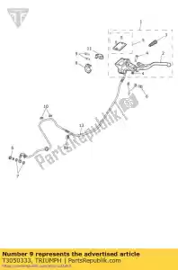 triumph T3050333 schroefdop/hd m6 x 25 slv - Onderkant