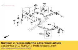 Here you can order the no description available at the moment from Honda, with part number 15650MGY640: