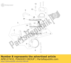 Aprilia AP8127432, Stop schakelaar, OEM: Aprilia AP8127432