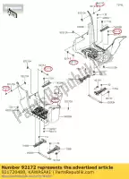 921720488, Kawasaki, tornillo, roscado, 6x20 kvf750fbf kawasaki  brute force kvf kx 450 650 750 800 820 1000 2012 2013 2014 2015 2016 2017 2018 2019 2020 2021, Nuevo