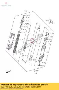 Suzuki 5211007J20 asta, serranda - Il fondo