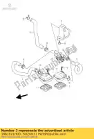 1861021H00, Suzuki, soporte comp, 2n suzuki gsx r1000 1000 , Nuevo