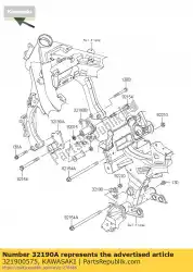 Qui puoi ordinare staffa-motore, fr, lh ex650ecf da Kawasaki , con numero parte 321900575: