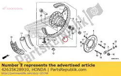 Aqui você pode pedir o descrição não disponível em Honda , com o número da peça 42635K28910: