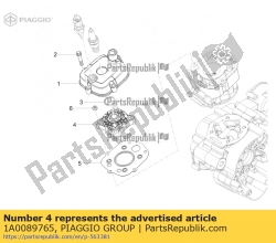 Aprilia 1A0089765, Zylinderkopf, OEM: Aprilia 1A0089765