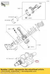 Aquí puede pedir 01 cigüeñal-comp de Kawasaki , con el número de pieza 130310938: