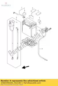 suzuki 3386048G00 draad, batterij mi - Onderkant