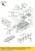 110040021, Kawasaki, pakkingkop kawasaki zzr  e zx600 j zz r600 600 zzr600 , Nieuw