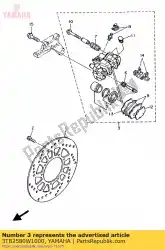 Here you can order the caliper assy, rear 2 from Yamaha, with part number 3TB2580W1000: