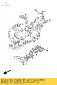 suzuki 4199027H00 placa comp, eng - Lado inferior