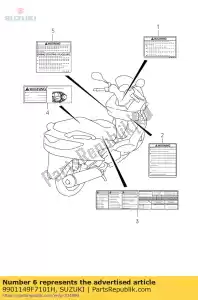 suzuki 9901149F7101H propriétaires m. uh200 - La partie au fond