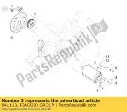 Here you can order the support clamp from Piaggio Group, with part number 841113: