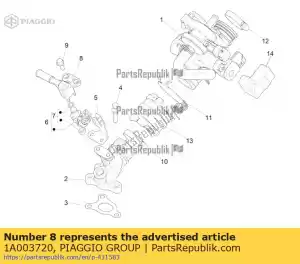 Piaggio Group 1A003720 halterung einspritzd?se - Il fondo