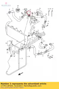 Suzuki 1779118H00 przewodzenie, radi - Dół