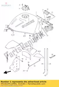 Suzuki 4410024F22M9U tank, brandstof - Onderkant