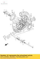 Aquí puede pedir eje dr125sm / k8 de Suzuki , con el número de pieza 6471124H00: