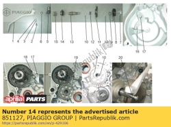 Aprilia 851127, Startplaat, OEM: Aprilia 851127