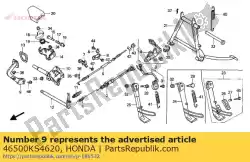 Here you can order the no description available at the moment from Honda, with part number 46500KS4620: